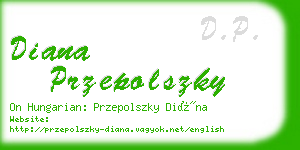 diana przepolszky business card